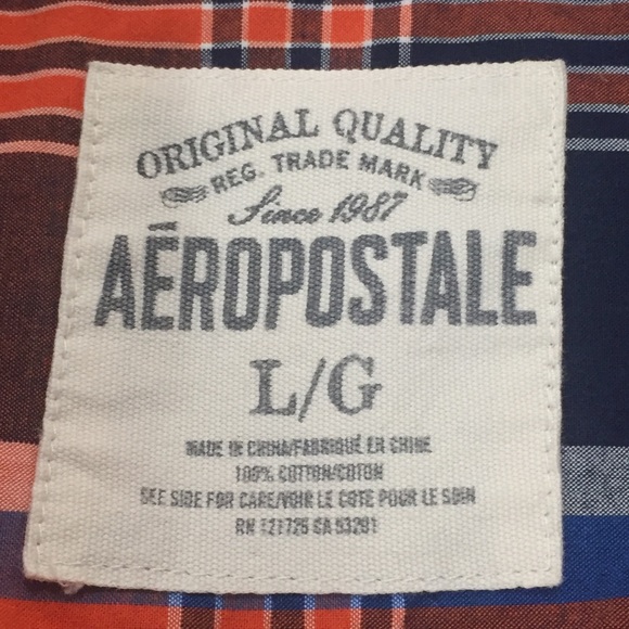 3/$25 AEROPOSTALE Men’s Button Down Shirt~Large - Picture 8 of 8